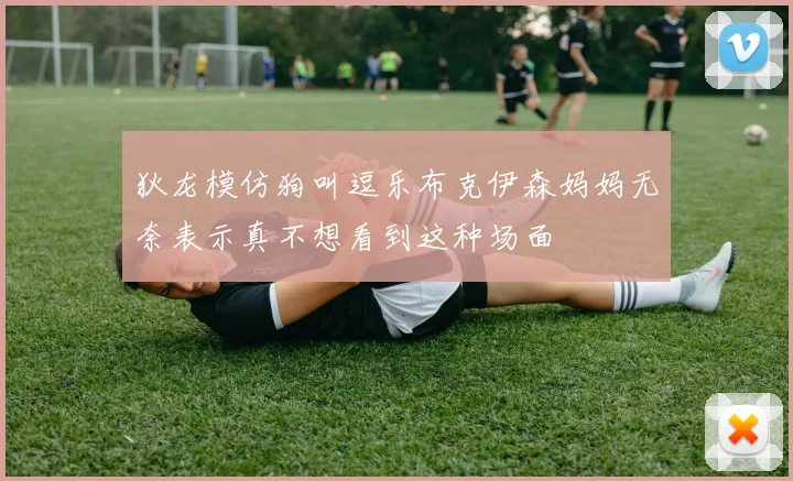 狄龙模仿狗叫逗乐布克伊森妈妈无奈表示真不想看到这种场面